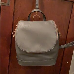 Leather backpack purse